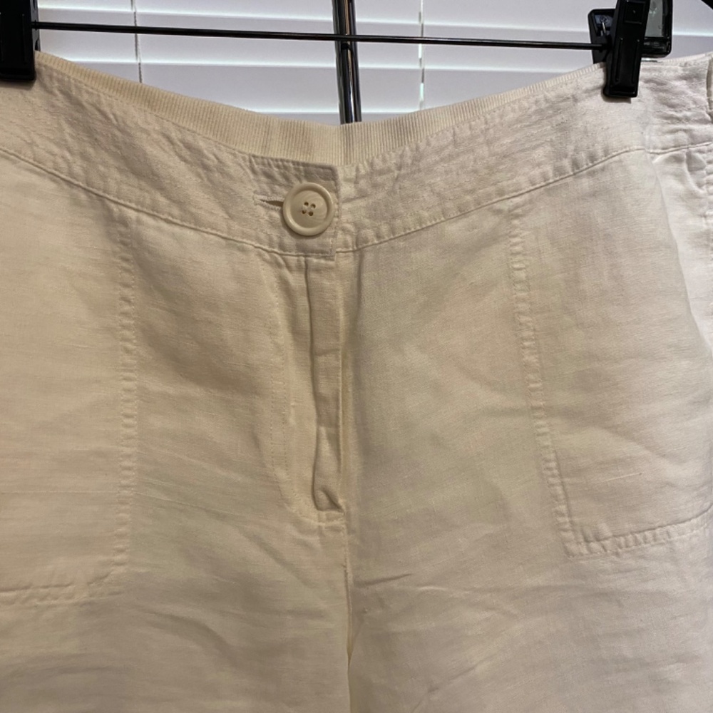 Chico’s white linen pants size 2.5 (size 14) - Picture 3 of 10